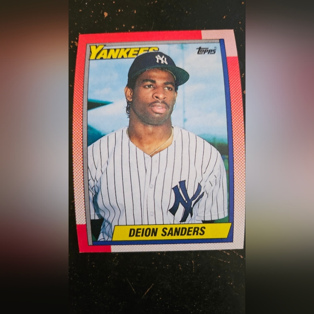 Topps Baseball Card Featuring Deiins Sanders